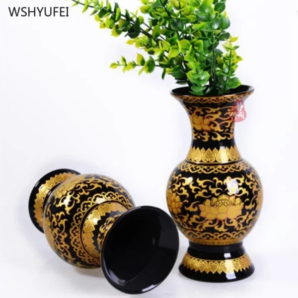 Unique Ceramic Feng Vase - Elegant Decor - Image 2