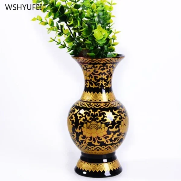 Unique Ceramic Feng Vase - Elegant Decor - Image 6