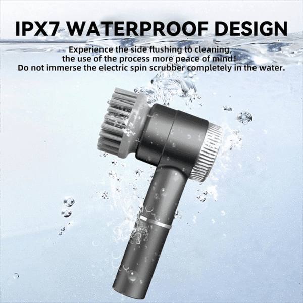 Cordless Electric Spin Scrubber – Waterproof with 3 Speeds - Image 19