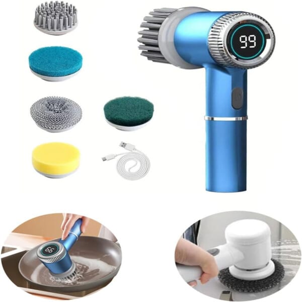 Cordless Electric Spin Scrubber – Waterproof with 3 Speeds - Image 3