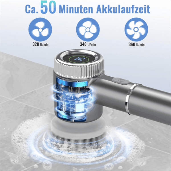 Cordless Electric Spin Scrubber – Waterproof with 3 Speeds - Image 18