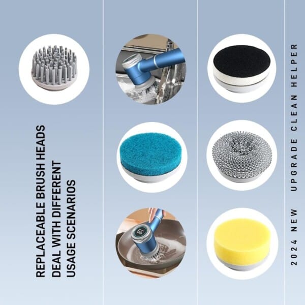 Cordless Electric Spin Scrubber – Waterproof with 3 Speeds - Image 12