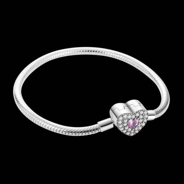 Silver-Plated Heart Charm Bracelet for Women – Stylish Gift - Image 4