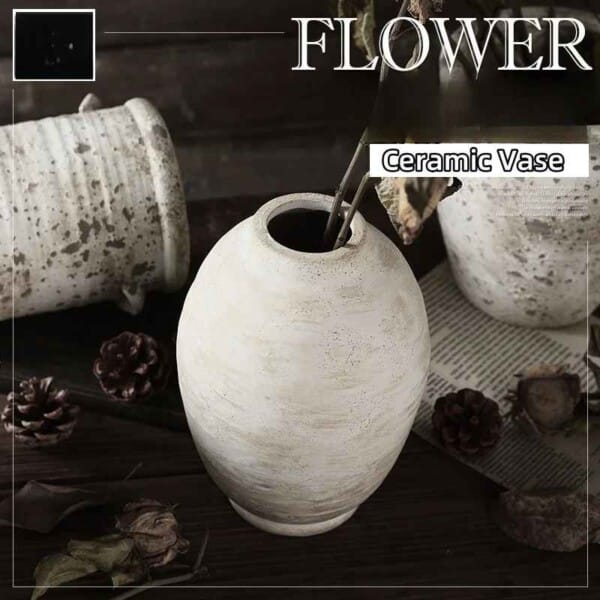 Retro Ceramic Flower Vase for Home Decoration - Image 2