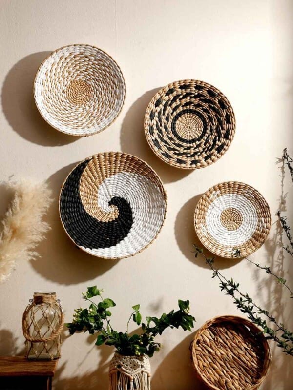 Handmade Seagrass Wall Decor - Boho Home Art - Image 2