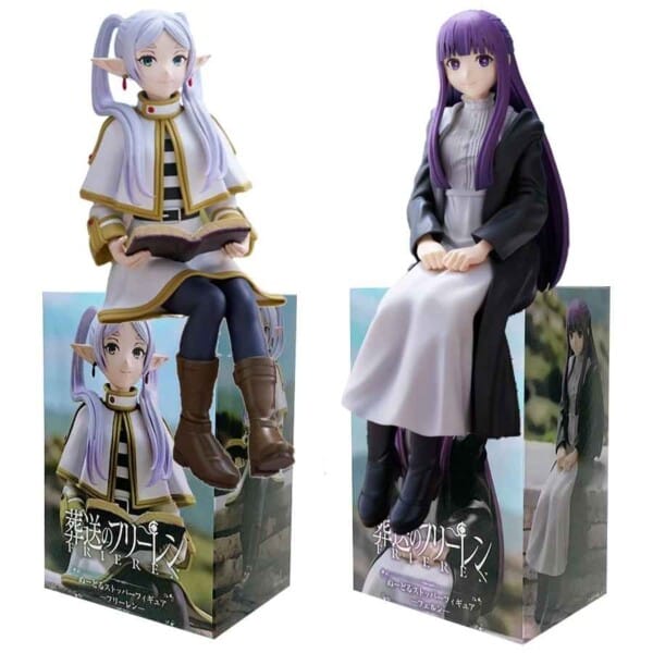 14cm Frieren Anime Figure Sitting Fern PVC Model Toy - Collectible Anime Figurine