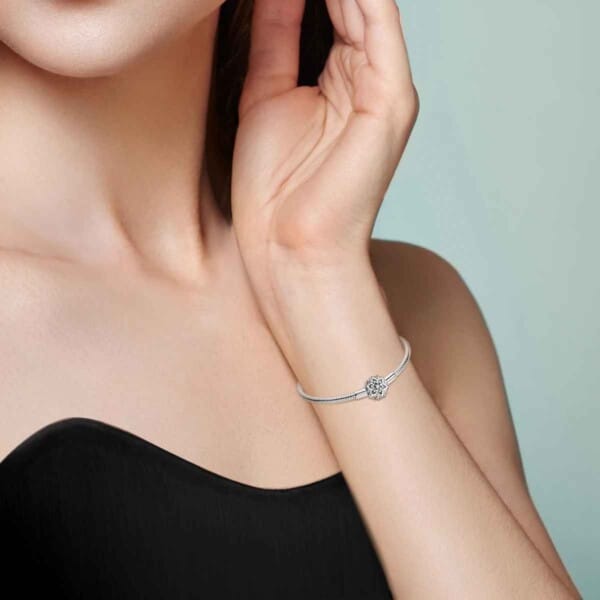 Silver-Plated Heart Charm Bracelet for Women – Stylish Gift - Image 26