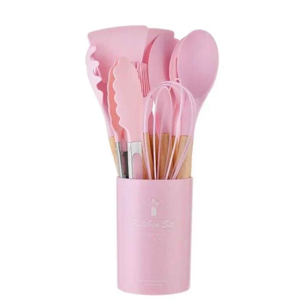 Silicone Kitchen Utensil Set – 12PCS Non-Stick Cooking Tools - Image 19