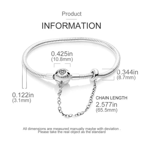 Silver-Plated Heart Charm Bracelet for Women – Stylish Gift - Image 38