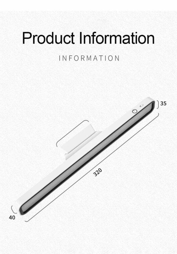 Magnetic rechargeable desk lamp with touch control, stepless dimming, and adjustable angles for versatile lighting solutions