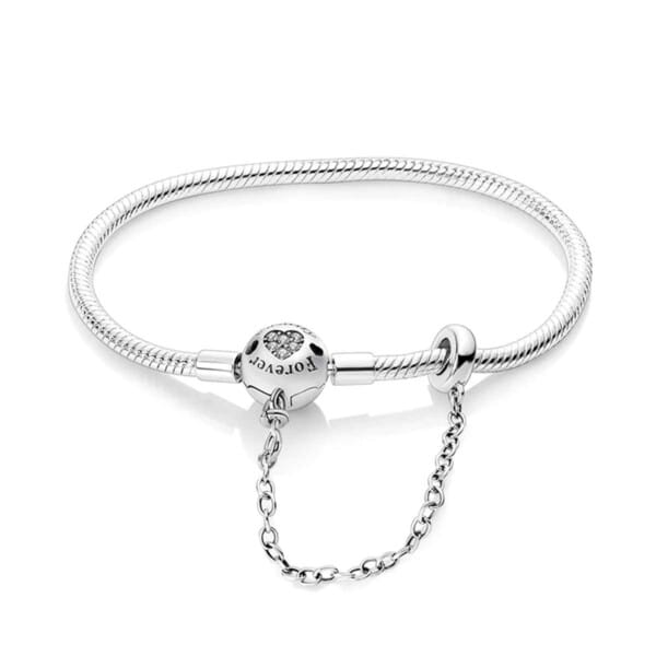 Silver-Plated Heart Charm Bracelet for Women – Stylish Gift - Image 44
