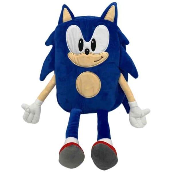 Sonic Plush Backpack Toy - Soft Hedgehog Cartoon Doll for Kids - Image 5