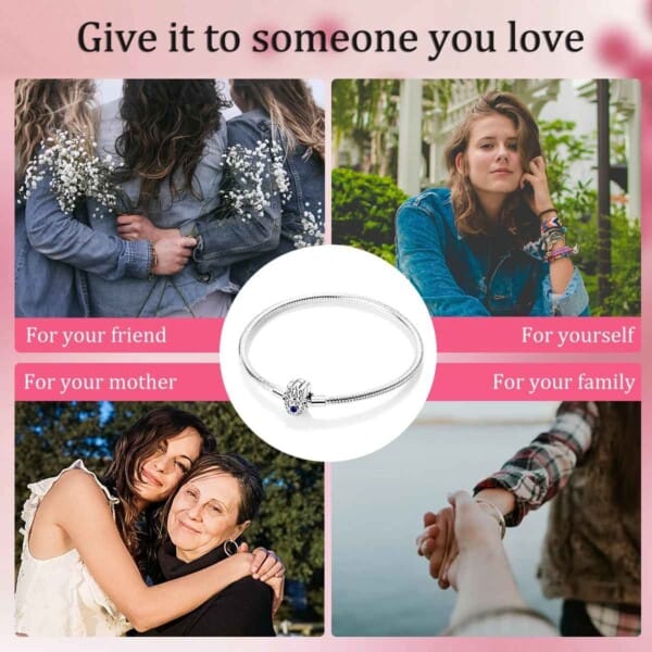 Silver-Plated Heart Charm Bracelet for Women – Stylish Gift - Image 5