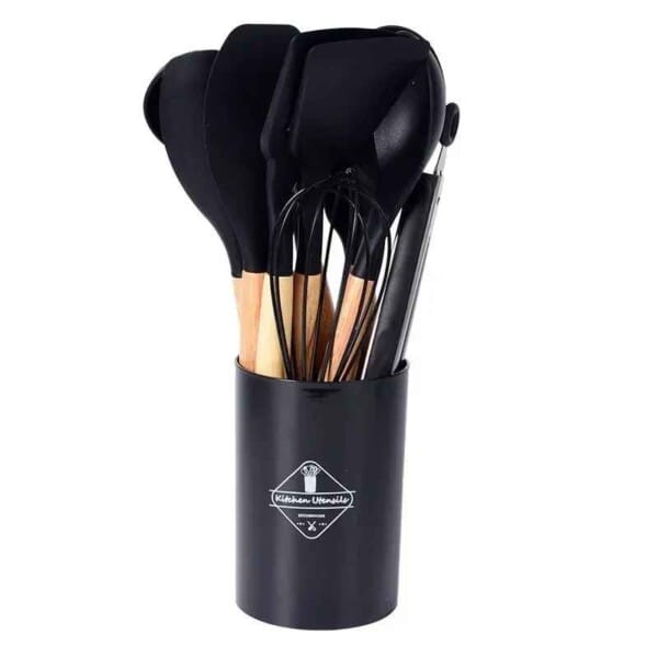 Silicone Kitchen Utensil Set – 12PCS Non-Stick Cooking Tools - Image 6