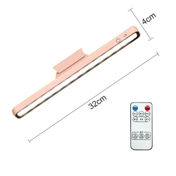 Magnetic rechargeable desk lamp with touch control, stepless dimming, and adjustable angles for versatile lighting solutions