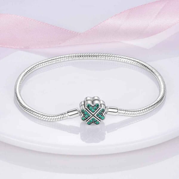 Silver-Plated Heart Charm Bracelet for Women – Stylish Gift - Image 66