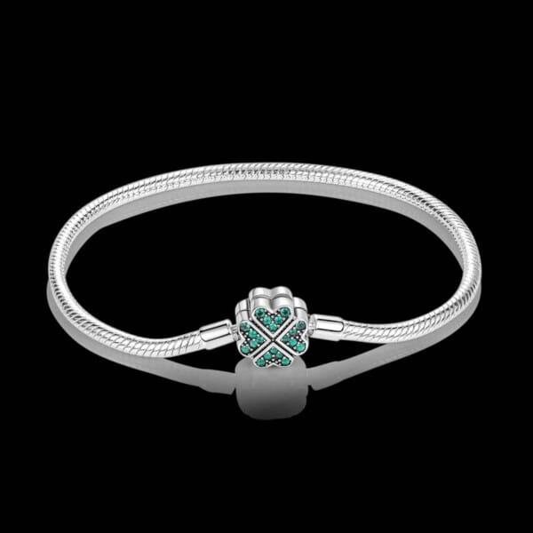 Silver-Plated Heart Charm Bracelet for Women – Stylish Gift - Image 75