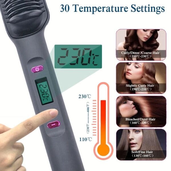 Straighten Hair Effortlessly Anytime – 2-in-1 Powerful Heat Solution - Image 5