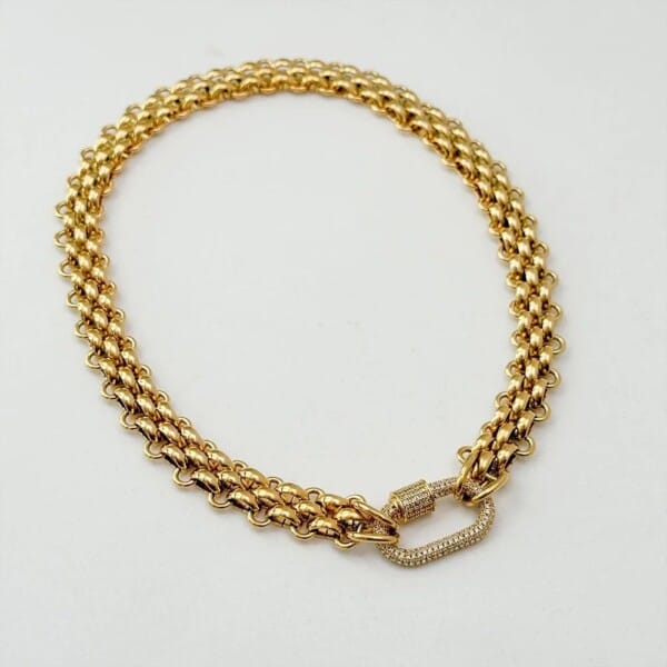 Elegant Triple Braided Necklace - 18K Gold-Plated Fashion Jewelry - Image 15