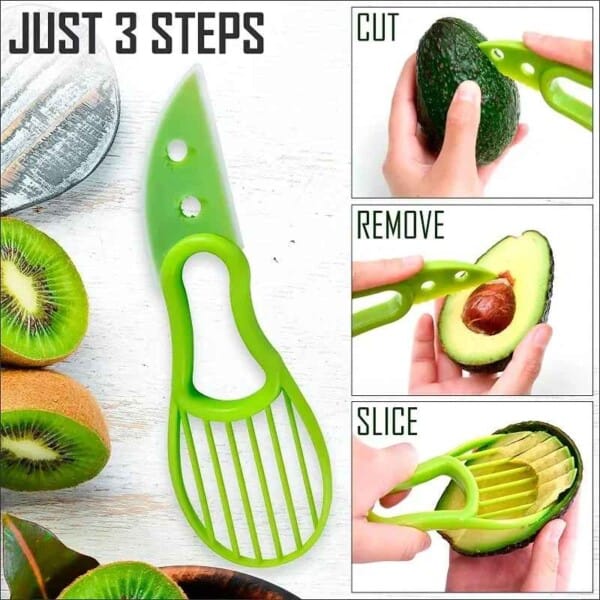 Avocado Slicer Cutter Tool - 3-in-1 Kitchen Gadget - Image 11