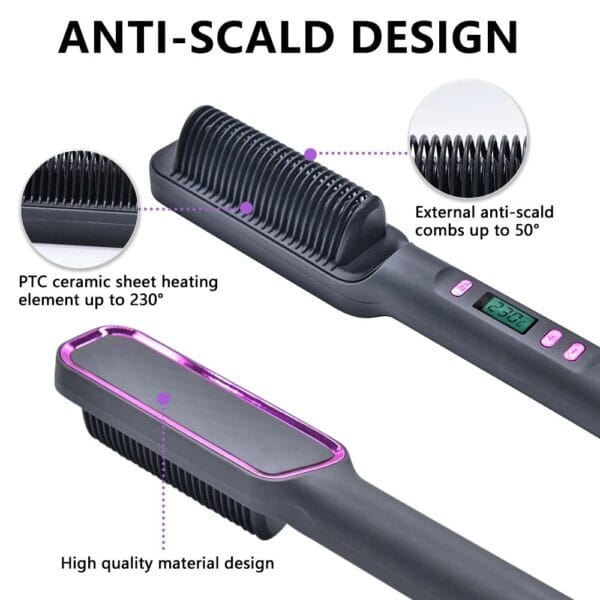 Straighten Hair Effortlessly Anytime – 2-in-1 Powerful Heat Solution - Image 6