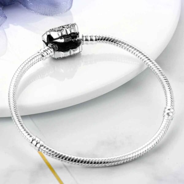 Silver-Plated Heart Charm Bracelet for Women – Stylish Gift - Image 99
