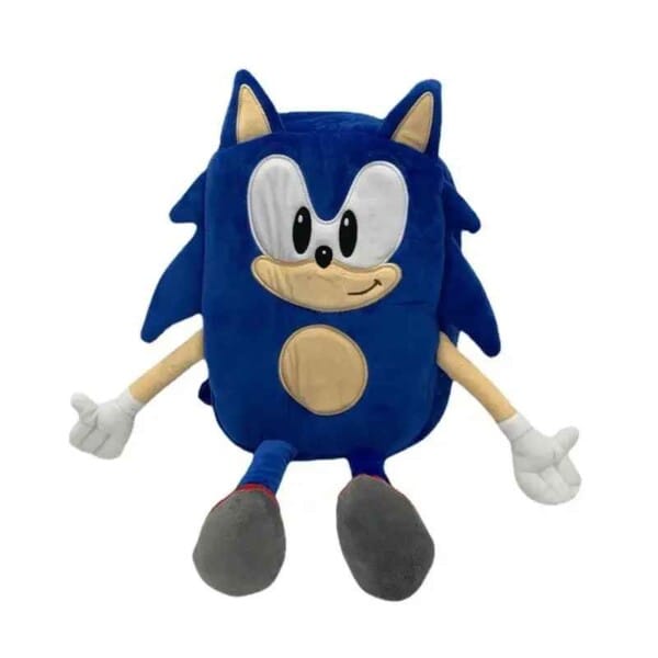 Sonic Plush Backpack Toy - Soft Hedgehog Cartoon Doll for Kids - Image 13