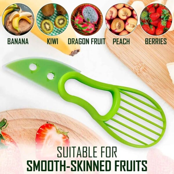 Avocado Slicer Cutter Tool - 3-in-1 Kitchen Gadget - Image 15