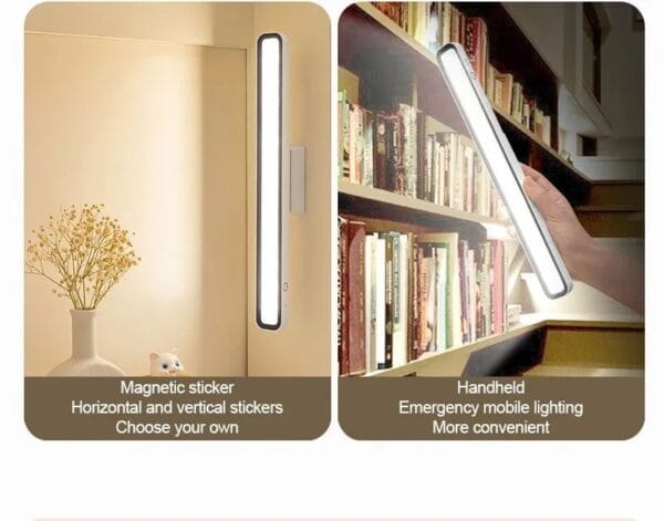 Magnetic rechargeable desk lamp with touch control, stepless dimming, and adjustable angles for versatile lighting solutions