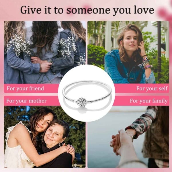 Silver-Plated Heart Charm Bracelet for Women – Stylish Gift - Image 22