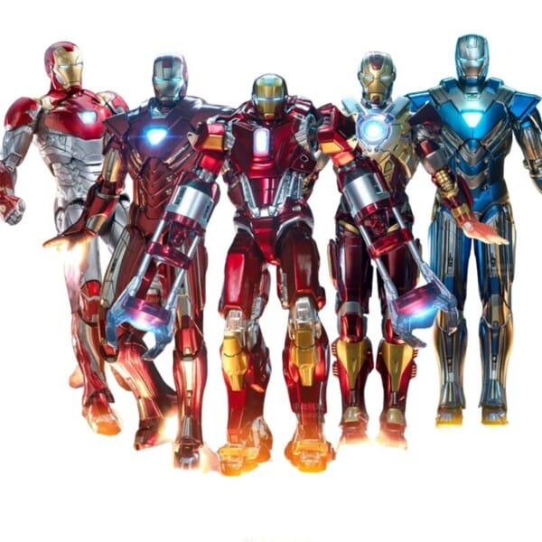 ZD Original Iron Man MK46 Avengers action figure, 18cm ABS collectible toy, authentic Marvel model.