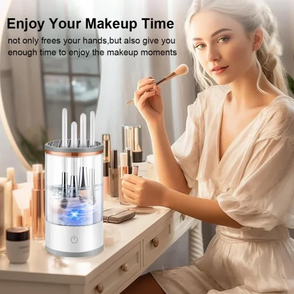 Electric Makeup Brush Cleaner –3X Deep Clean & Rechargeable - Image 18