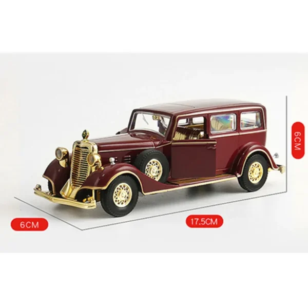 Retro Classic Metal Car – 1:32 Diecast Model with Light & Sound - Image 6