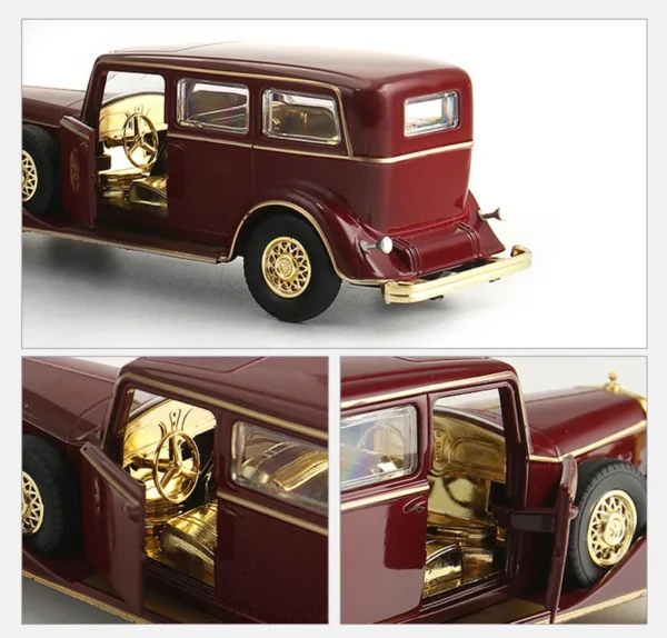 Retro Classic Metal Car – 1:32 Diecast Model with Light & Sound - Image 15
