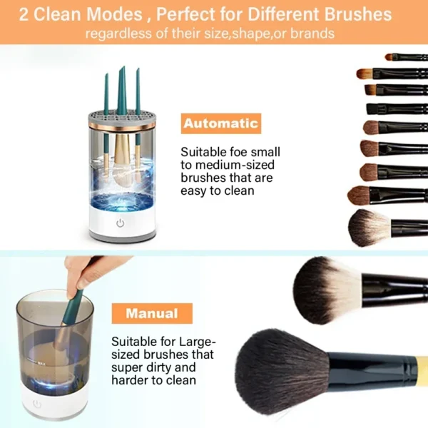 Electric Makeup Brush Cleaner –3X Deep Clean & Rechargeable - Image 10