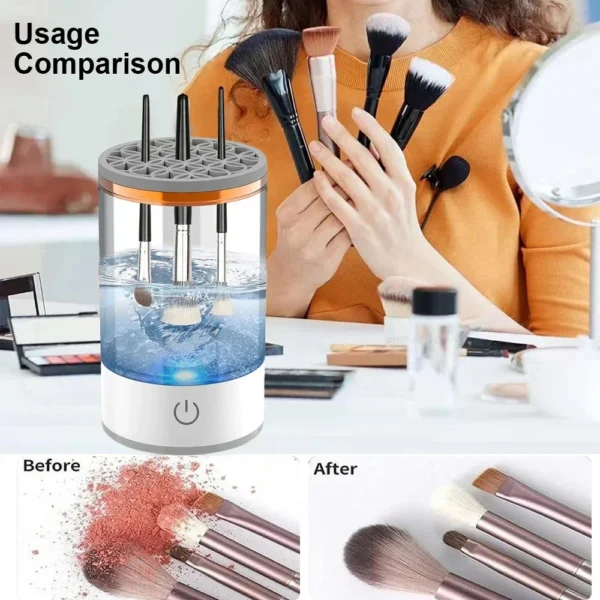 Electric Makeup Brush Cleaner –3X Deep Clean & Rechargeable - Image 12