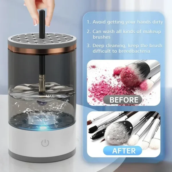 Electric Makeup Brush Cleaner –3X Deep Clean & Rechargeable - Image 5