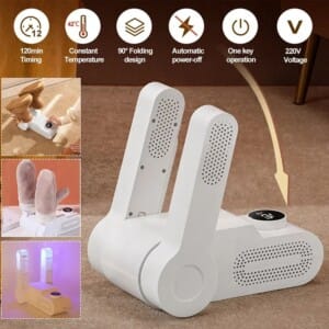 Smart Shoe Dryer Heater - Deodorizing, Fast Drying, 42°C Temperature for Shoes & Gloves.