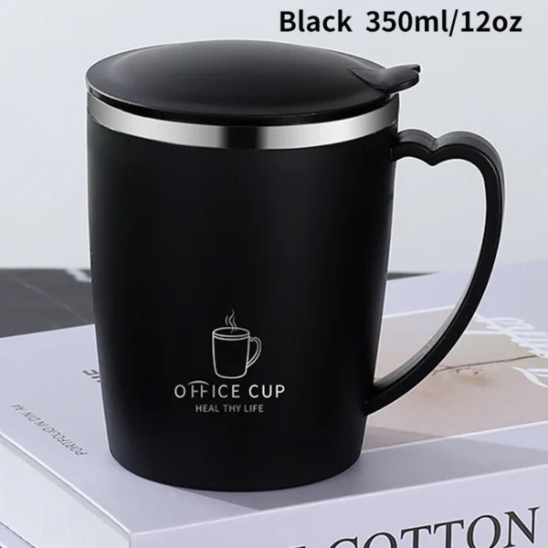 Portable Stainless Thermos Mug 350ml – Leakproof Hot Coffee Cup - Image 7
