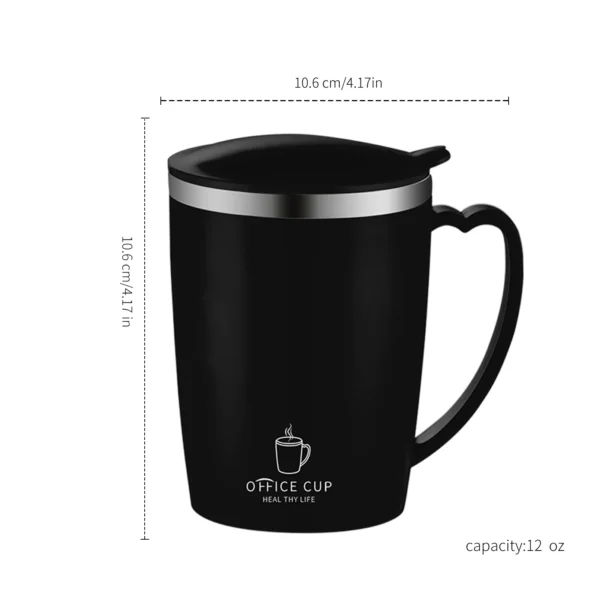 Portable Stainless Thermos Mug 350ml – Leakproof Hot Coffee Cup - Image 20