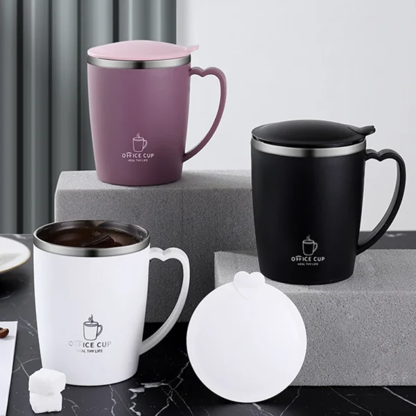Portable Stainless Thermos Mug 350ml – Leakproof Hot Coffee Cup - Image 10