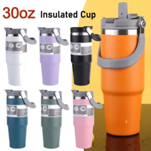 Home 79 Double-Layer Insulated Travel Cup 30oz | Strong Leak-Proof