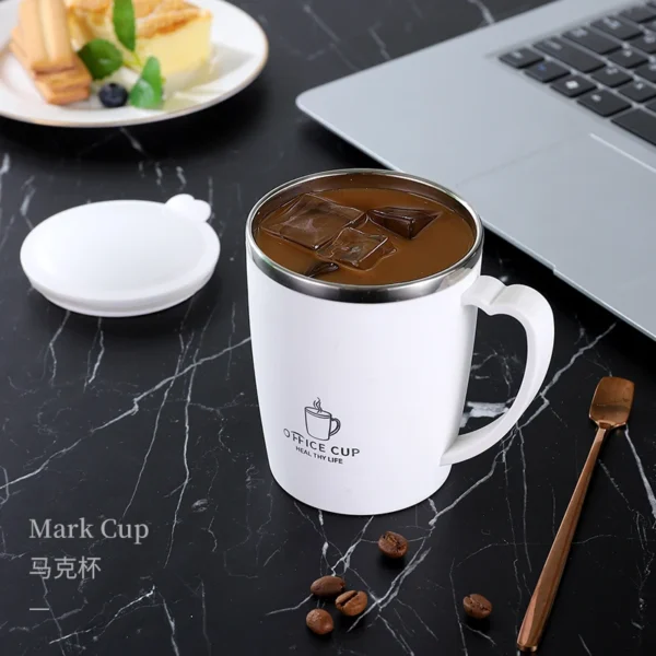 Portable Stainless Thermos Mug 350ml – Leakproof Hot Coffee Cup - Image 19