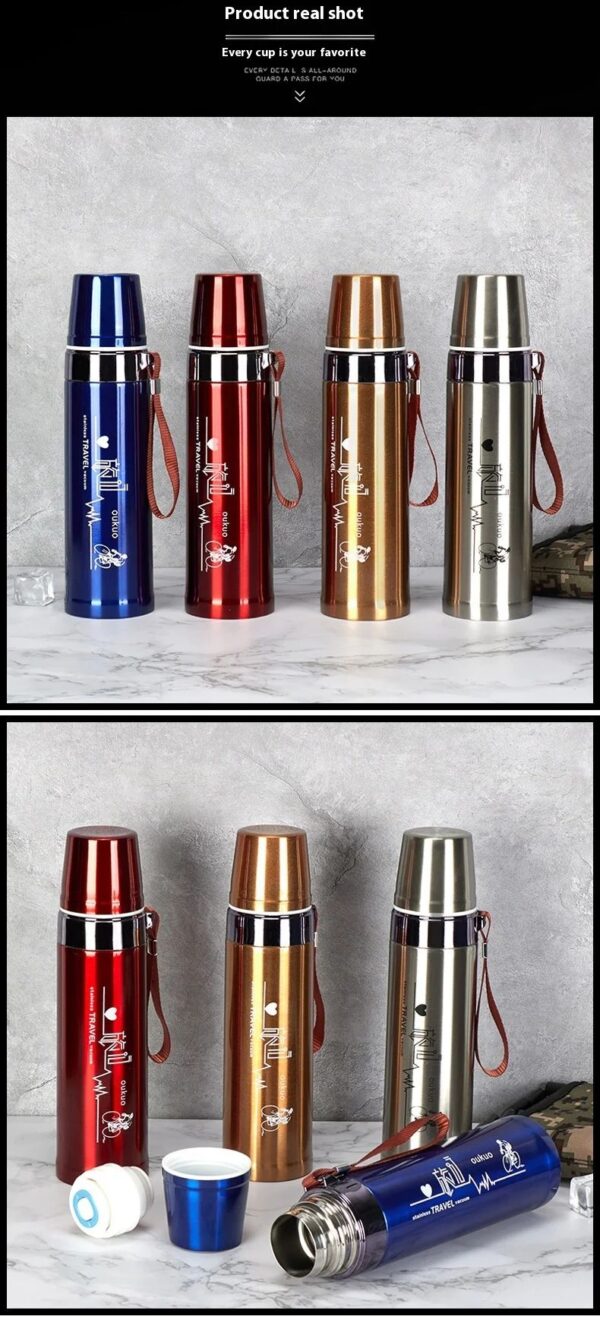 Bullet Style Vacuum Flask 750ml Strong Gift – No Leaks Guaranteed - Image 10