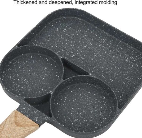 Pancake Egg Frying Pan with 4 cups capacity and non-stick ceramic coating
