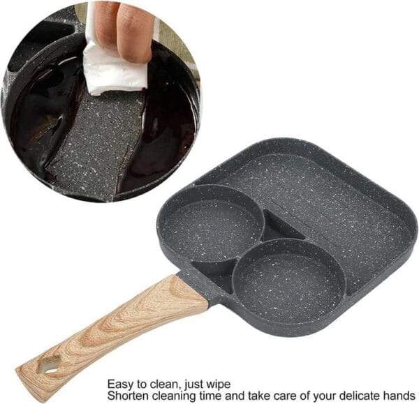 Pancake Egg Frying Pan – 4 Cups Strong Non-Stick Easy Clean - Image 13