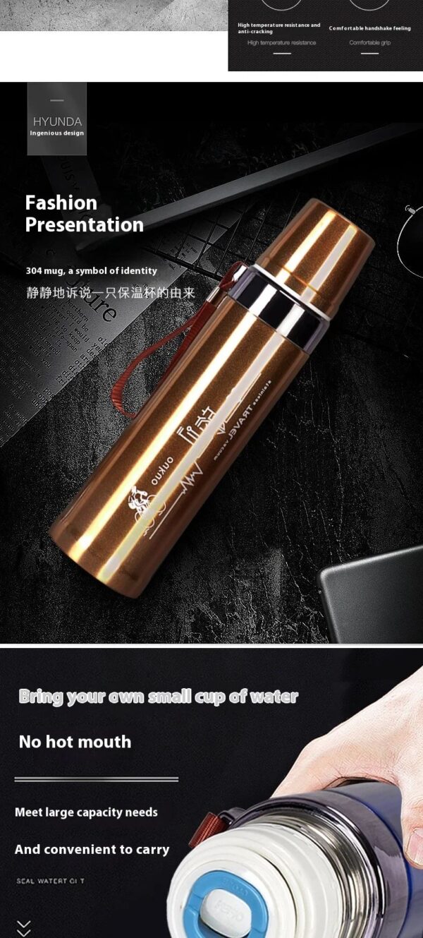 Bullet Style Vacuum Flask 750ml Strong Gift – No Leaks Guaranteed - Image 11