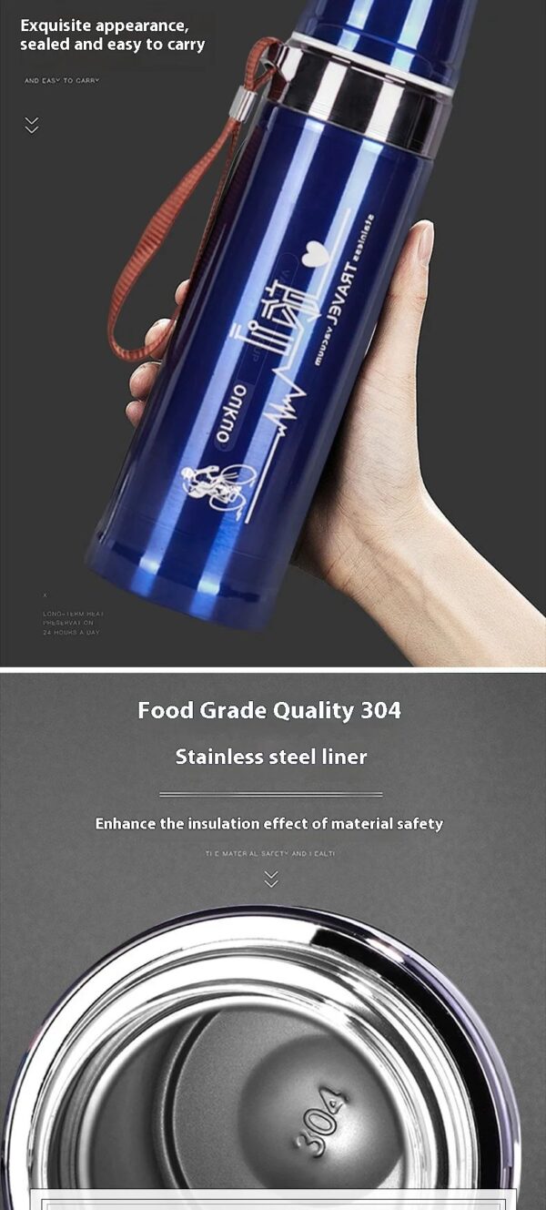 Bullet Style Vacuum Flask 750ml Strong Gift – No Leaks Guaranteed - Image 13