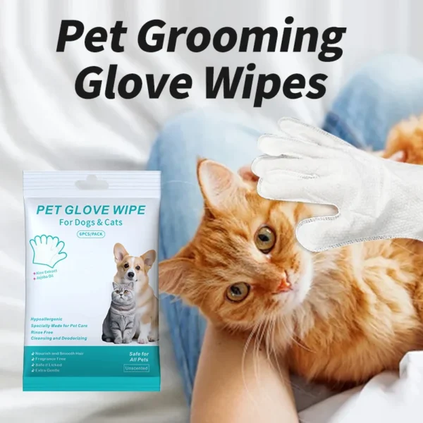Pet Cleaning Gloves Wipes