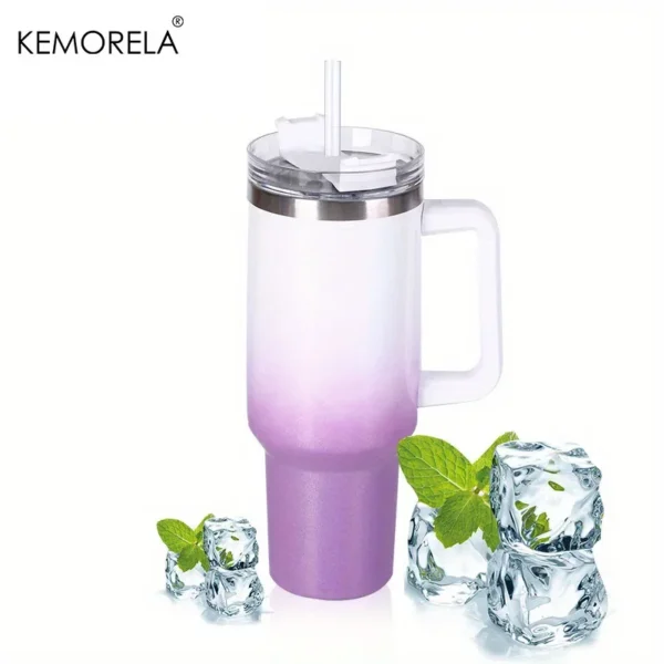 Stay Hydrated In Style 40oz Powerful Rainbow Thermos For Women - Image 17
